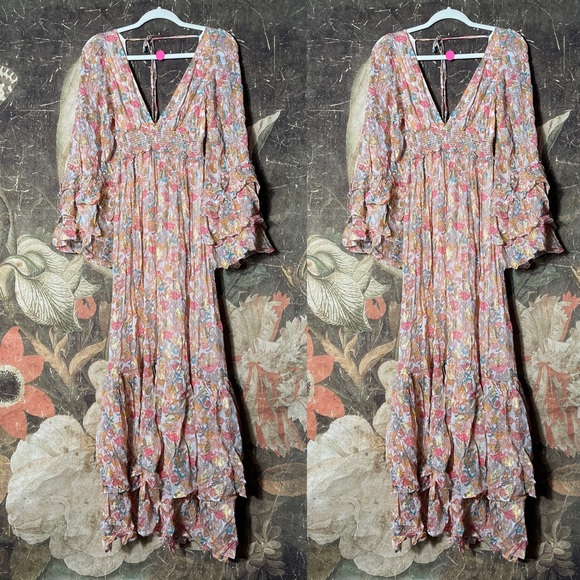 New Free People Ophelia Maxi Dress Size S $300 - Picture 7 of 7